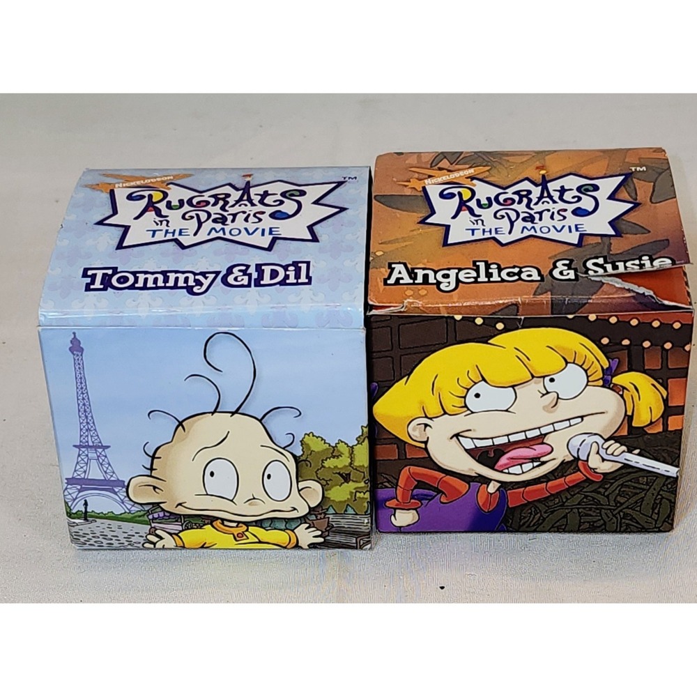 2 New 2000 Rugrats in Paris The Movie Angelica & Susie & Tommy & Dil Watch Lot